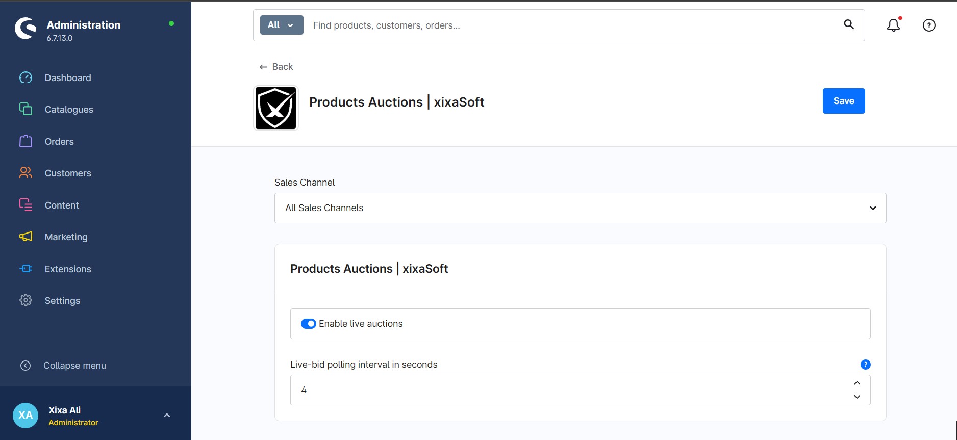 Products Auctions | xixaSoft