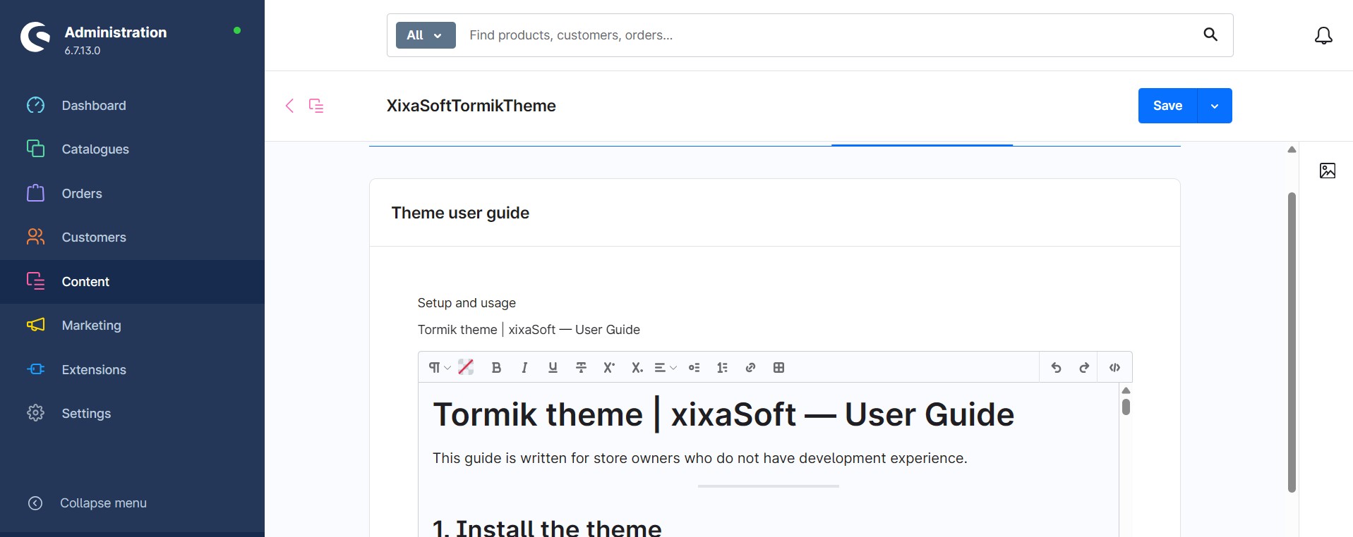 Tormik Commercial Theme | xixaSoft